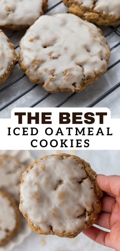 oatmeal cookies with icing