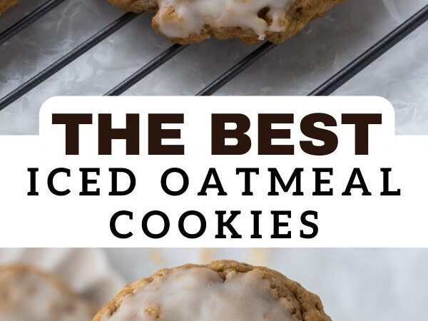oatmeal cookies with icing