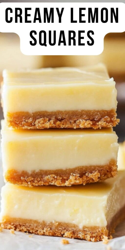 creamy lemon squares recipe