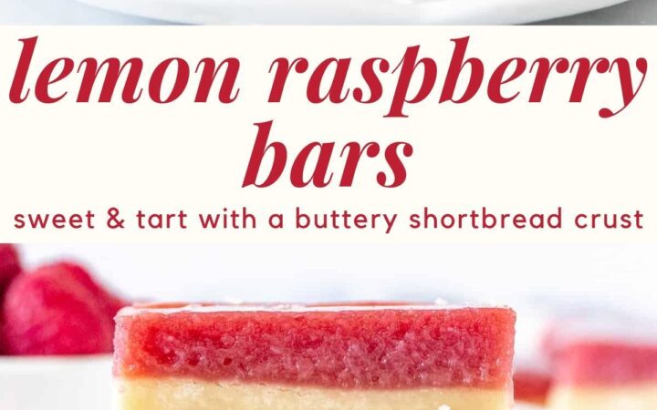 easy lemon raspberry dessert