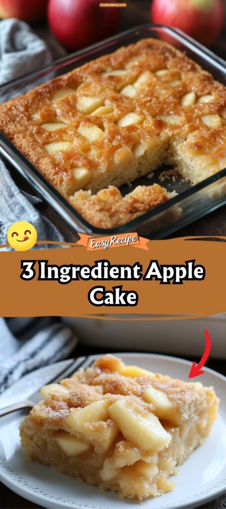 3 ingredient apple cake