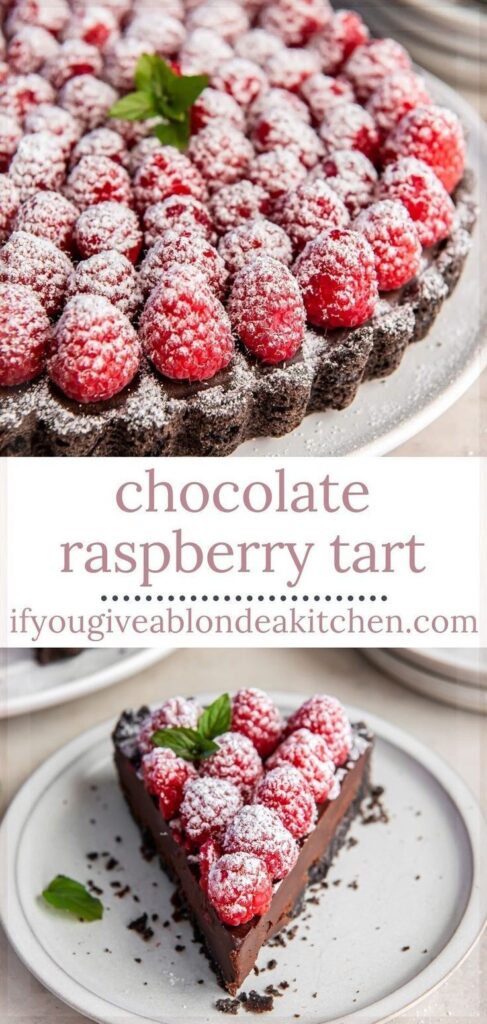 chocolate raspberry tarte