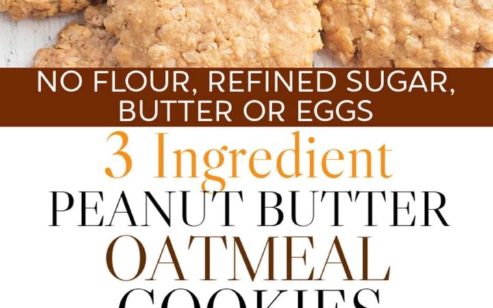 3 ingredient oatmeal cookies with egg