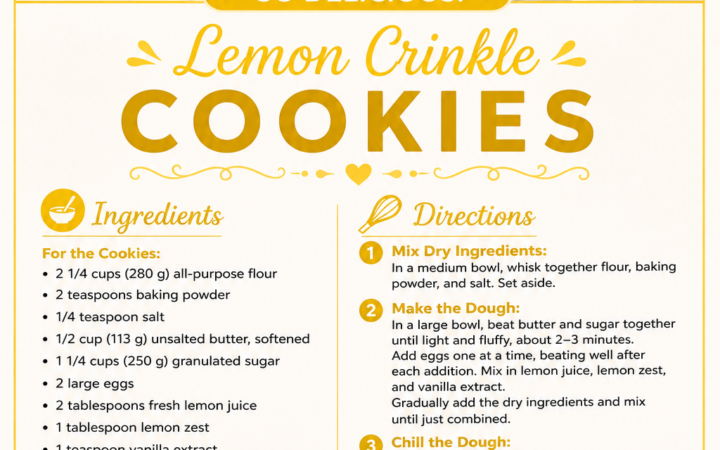 lemon crinkle cookies
