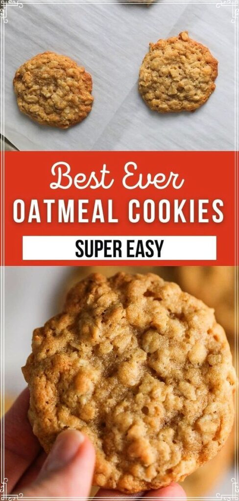 chewy oatmeal cookies recipe