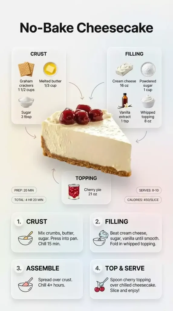 no bake cheesecake recipe