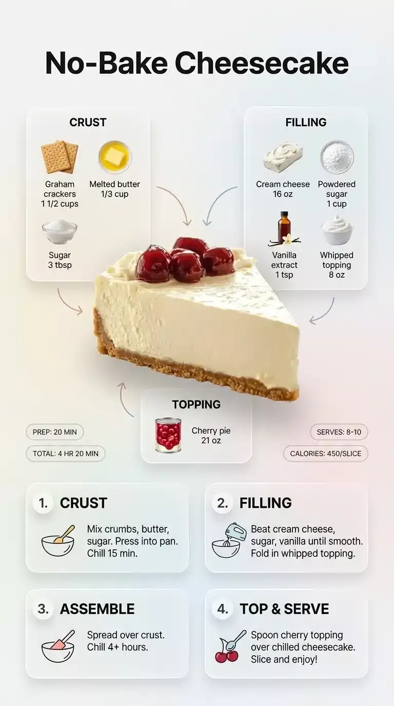 Quick No-Bake Cheesecake
