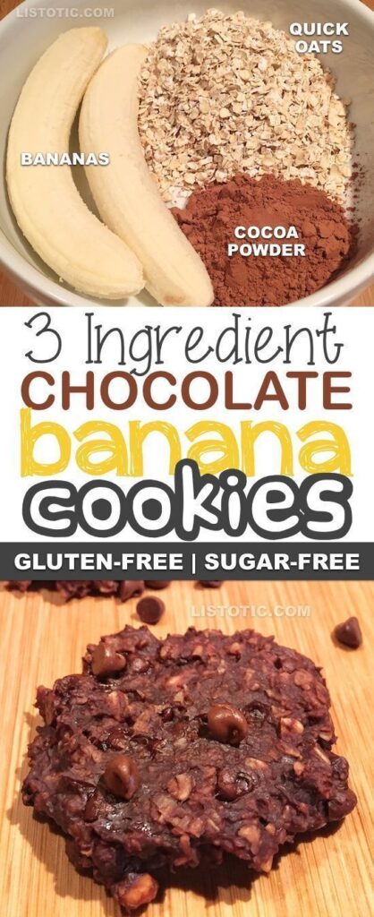 healthy 3 ingredient cookies