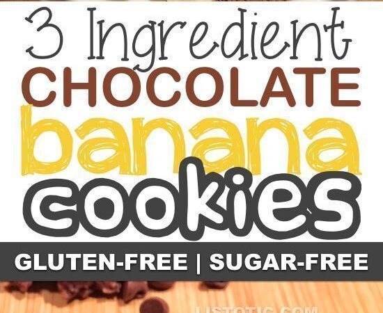 healthy 3 ingredient cookies
