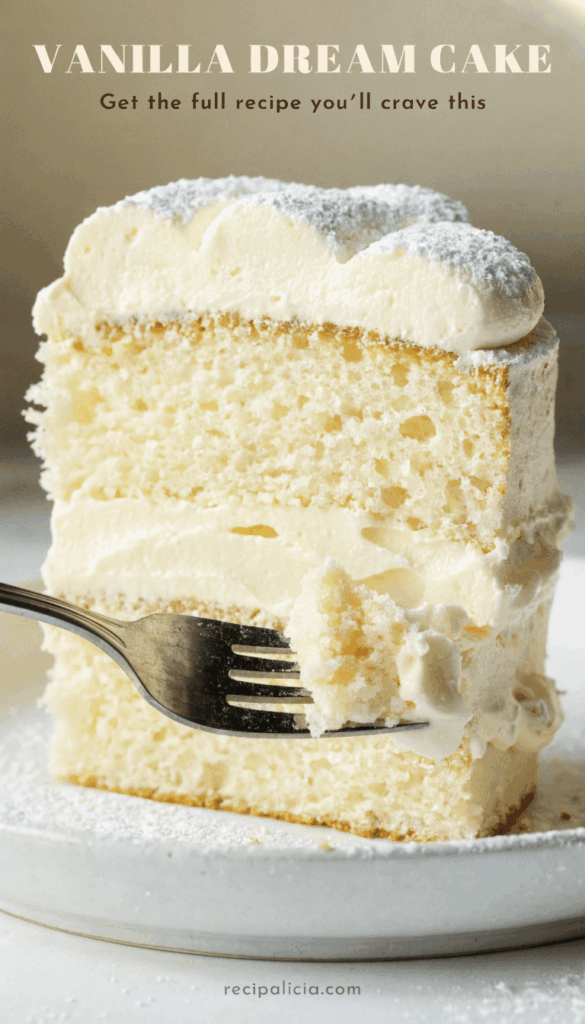 soft fluffy vanilla cake
