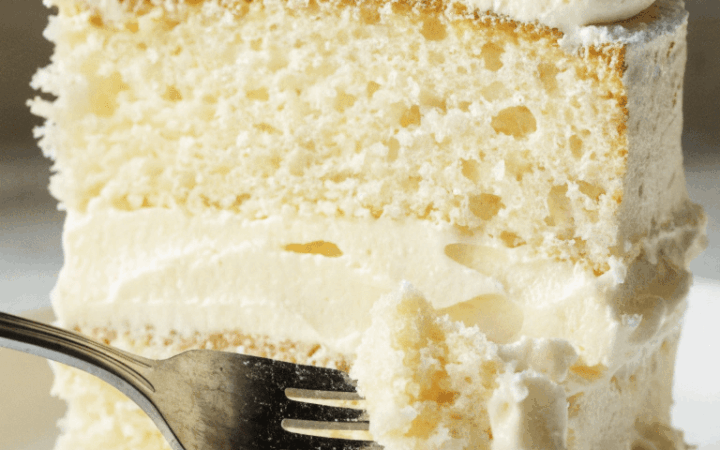 soft fluffy vanilla cake