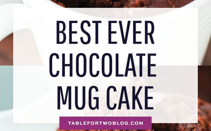 chocolate mug cake no milk