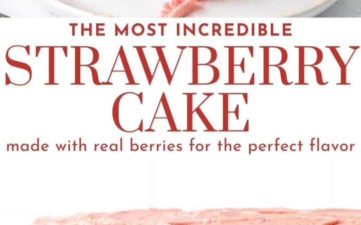 strawberry cake with jello