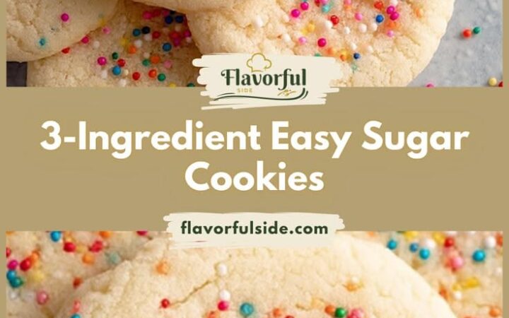 3 ingredient sugar cookies