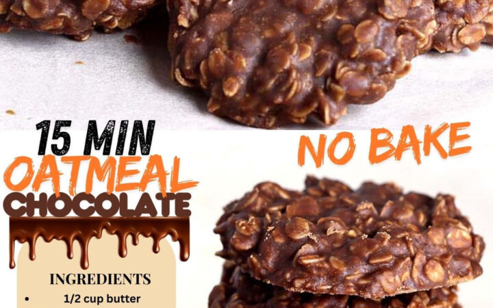 chocolate oatmeal no bake cookies no peanut butter