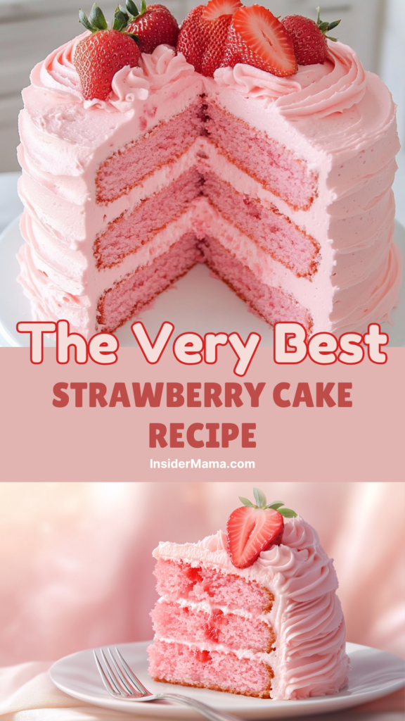 strawberry cake with filling