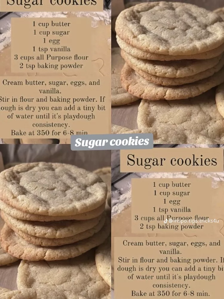 homemade sugar cookies recipe