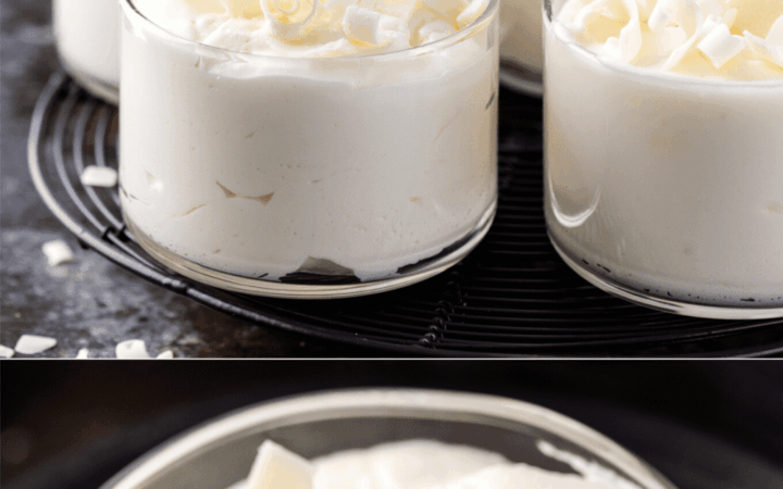 vanilla white chocolate mousse