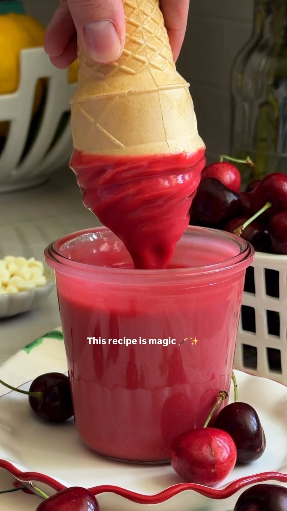 Cherry Dip Shell