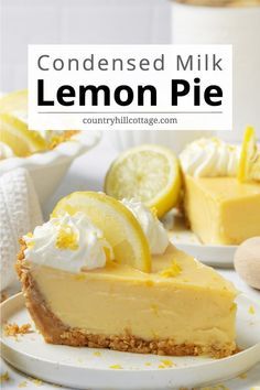 creamy lemon pie condensed milk