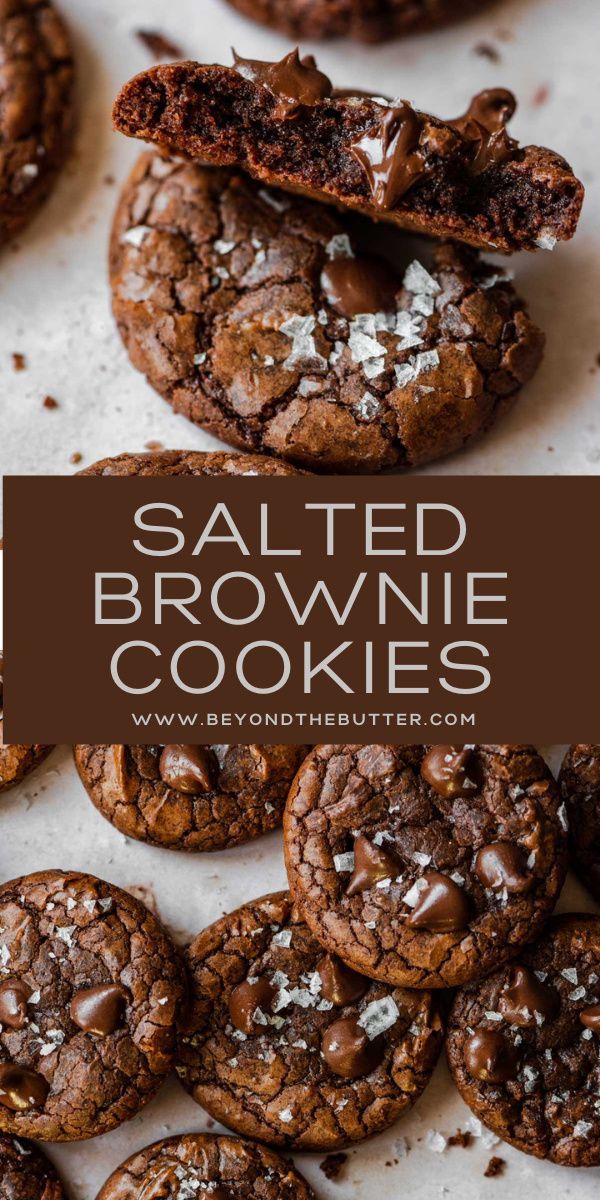 Sea Salt Brownie Cookies