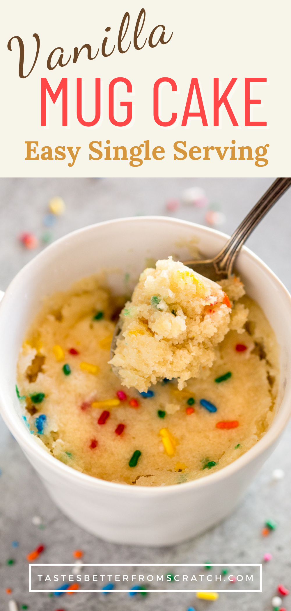 Vanilla Mug Cake Easy