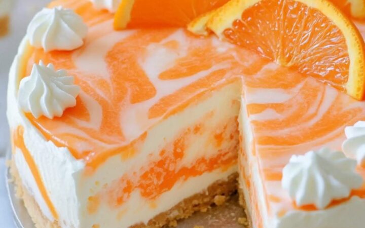 no bake orange cheesecake