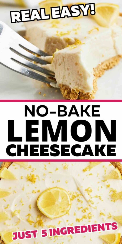 no bake lemon cheesecake