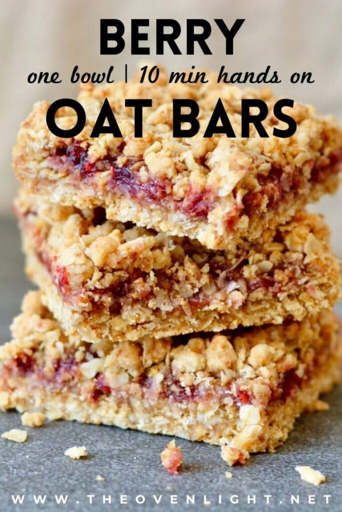 healthy vegan oat bars recipe