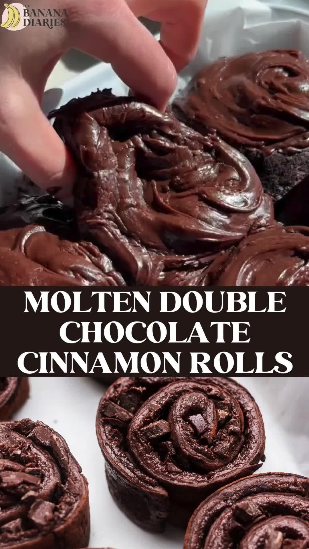 Gooey Chocolate Cinnamon Rolls