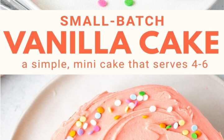 small vanilla cake