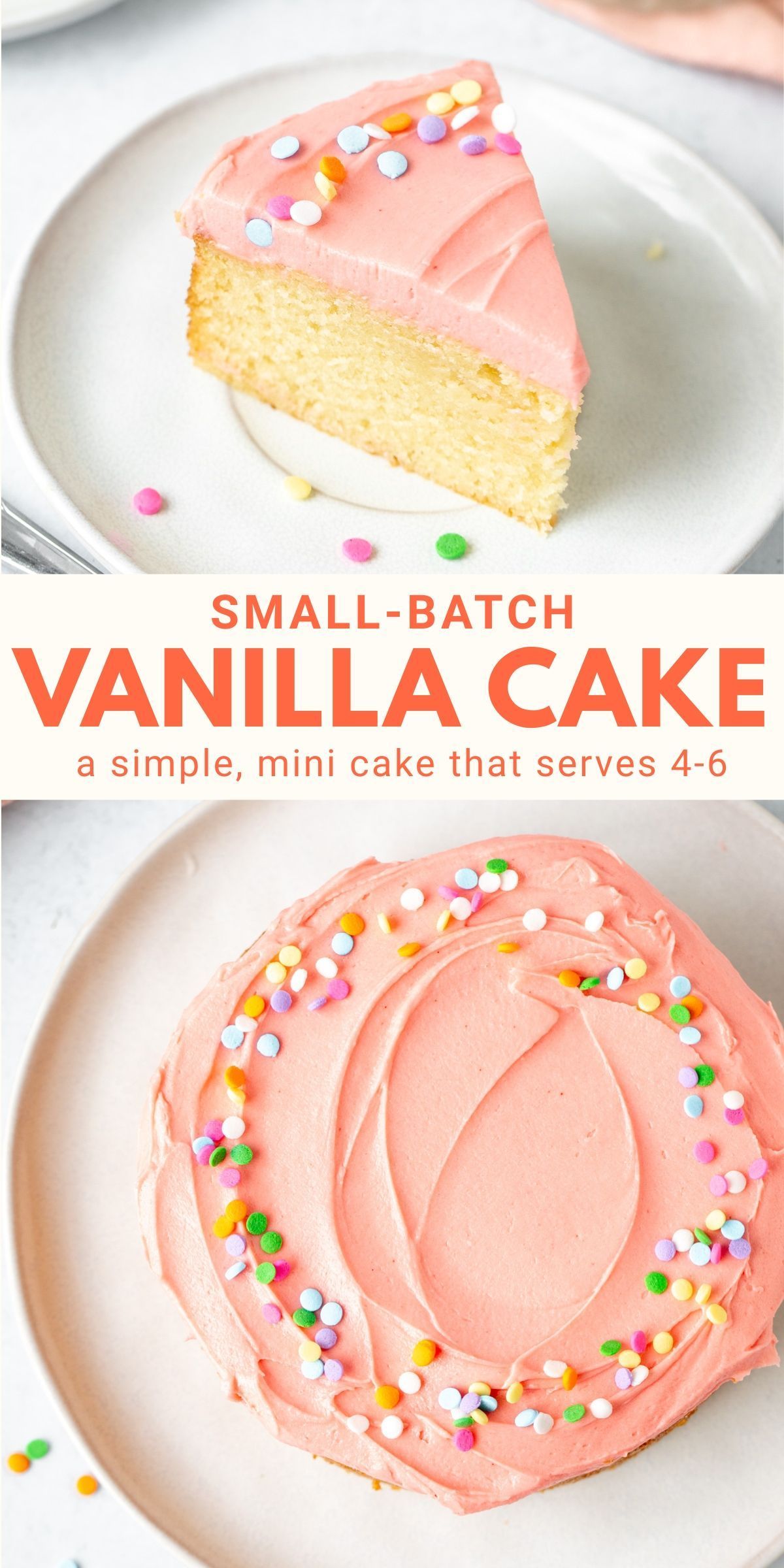 Small Vanilla Cake