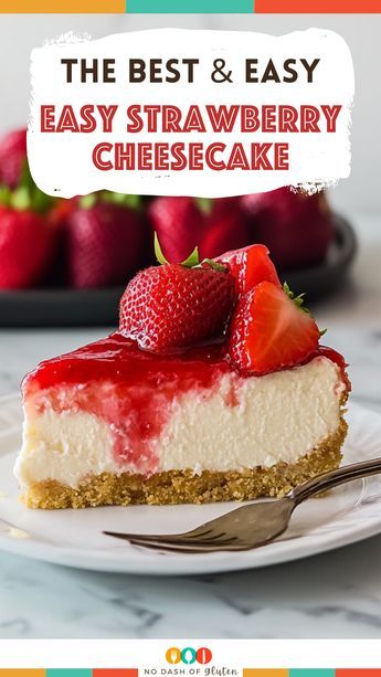 easy strawberry cheesecake recipe