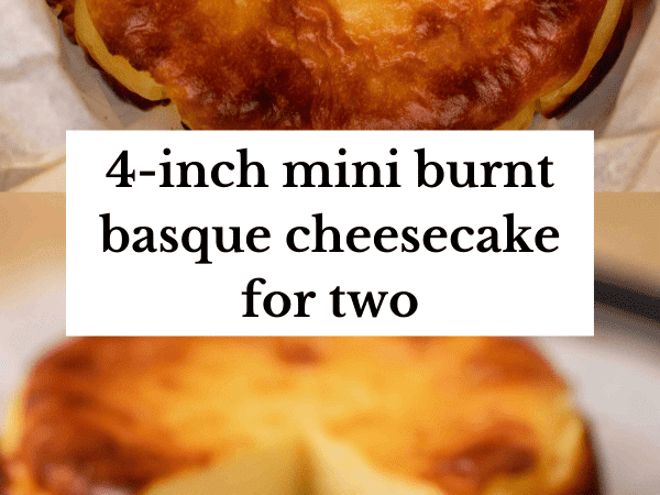 mini basque cheesecake