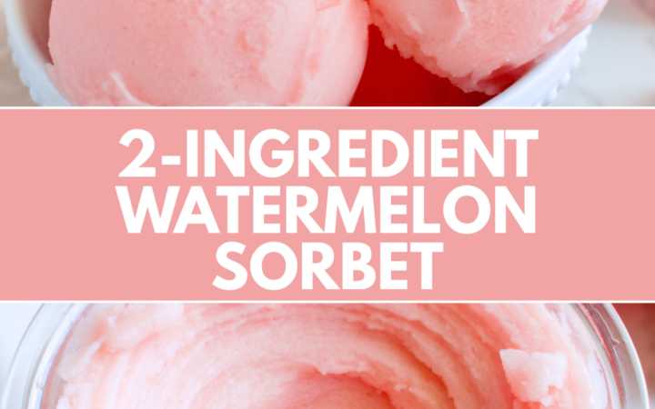 2-ingredient watermelon sorbet