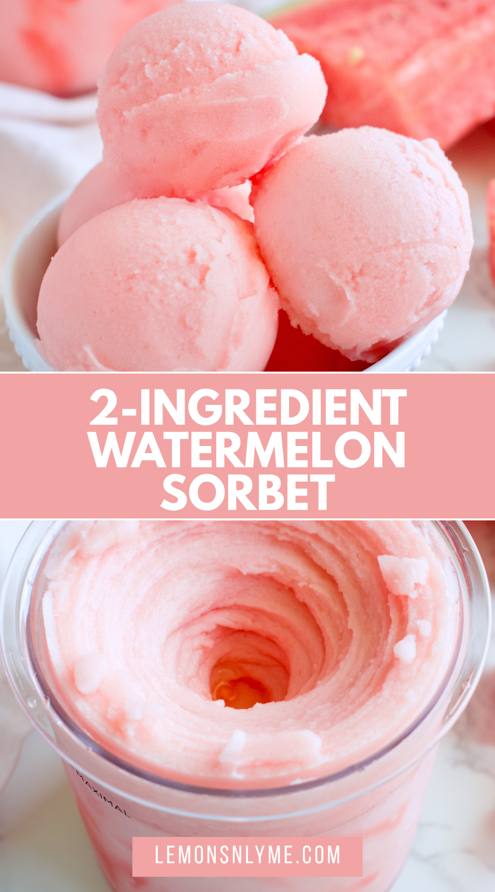 2-Ingredient Watermelon Sorbet