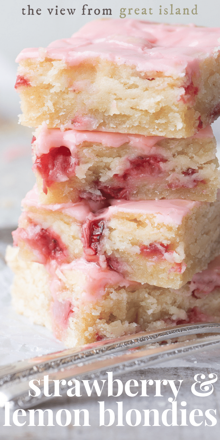Strawberry Lemon Brownies