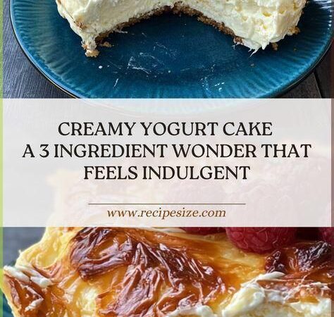 yogurt cake for two