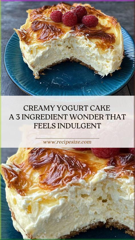 yogurt cake for two