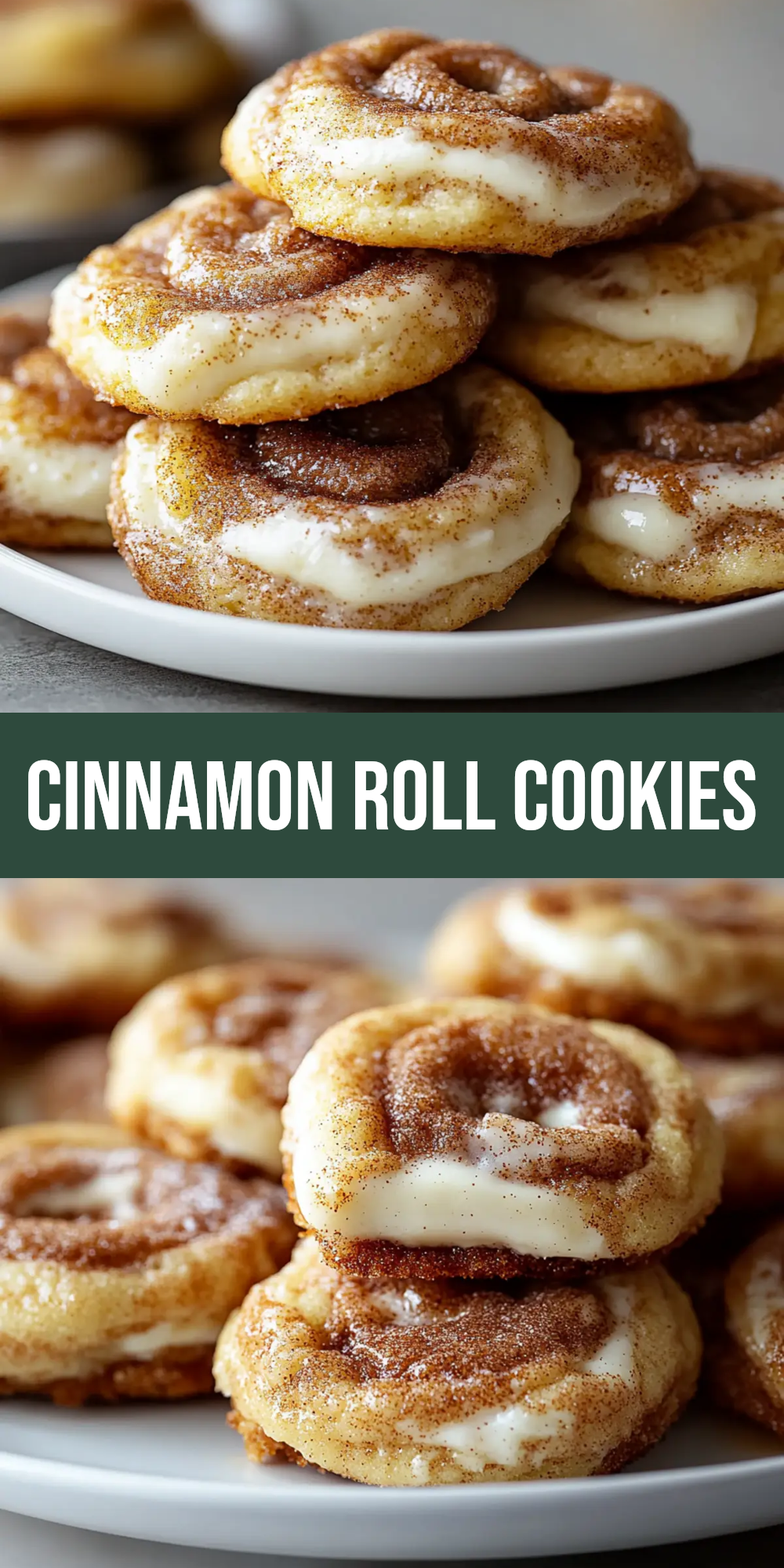 Cinnamon Roll Cheesecake Cookies