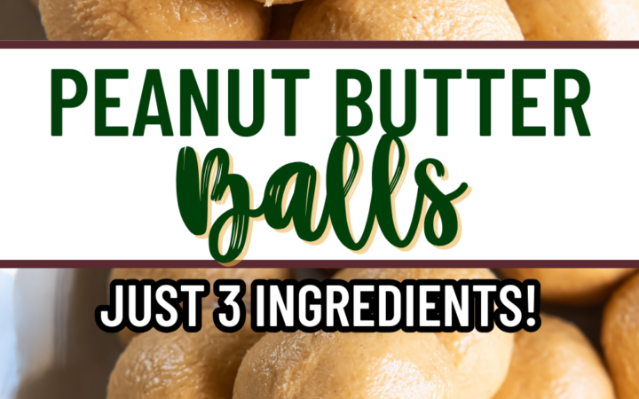 3 ingredient peanut butter balls
