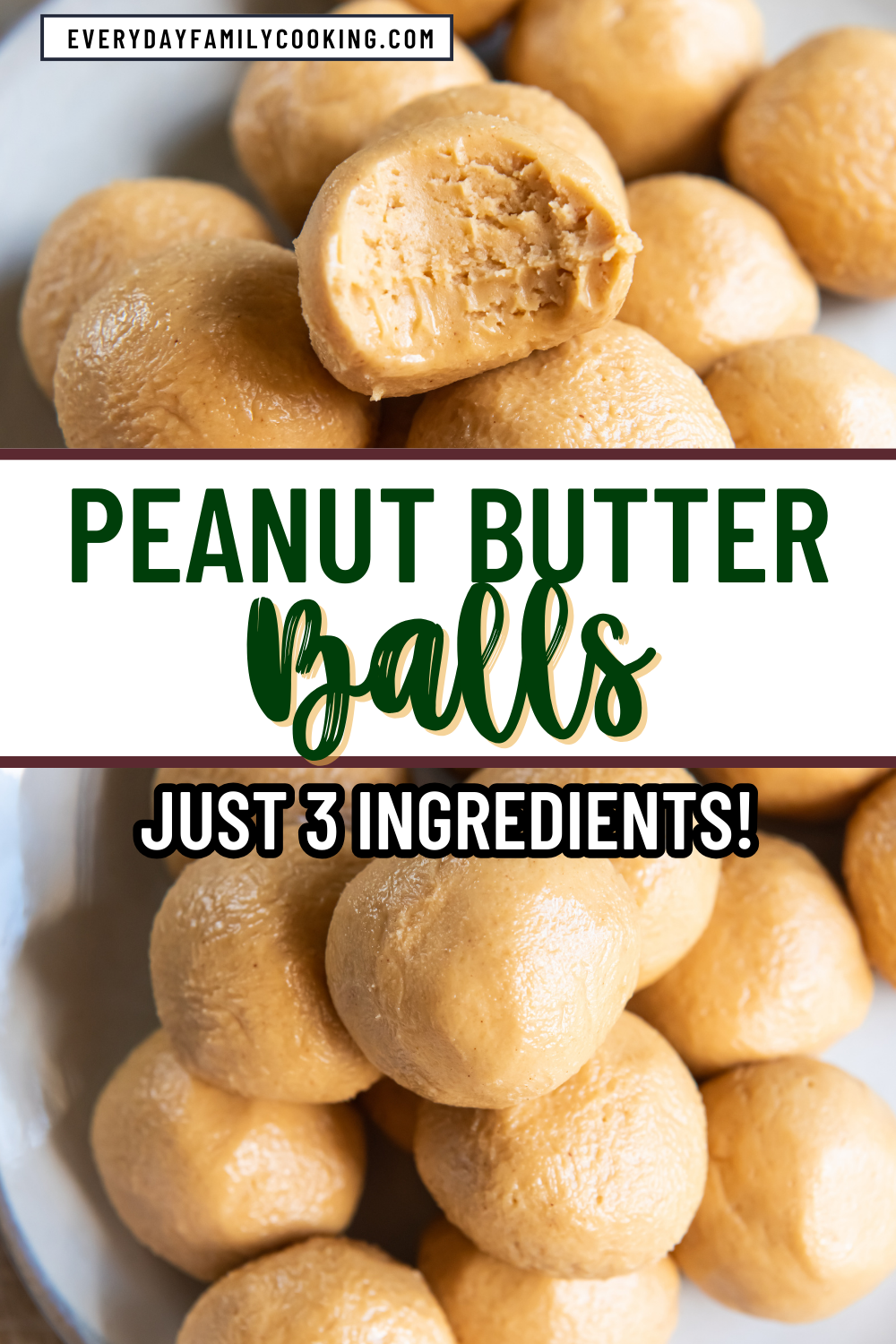 3 Ingredient Peanut Butter Balls